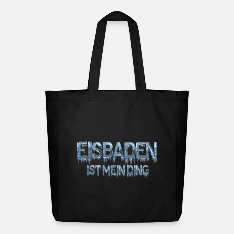 Les bains de glace, c’est mon truc - Tote bag Stanley/Stella Midweight recyclé - noir