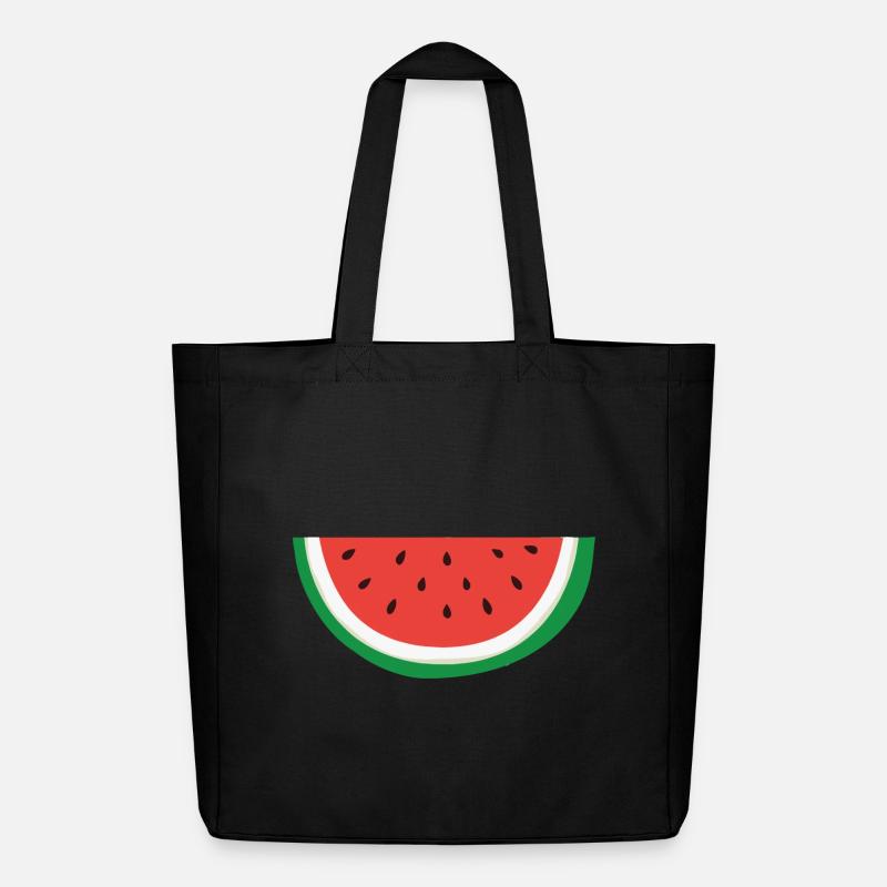 Wassermelone - Palästinensisches Symbol - Midweight recycelter Stoffbeutel von Stanley/Stella - Schwarz