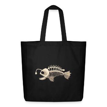 Poisson-grenouille - Tote bag Stanley/Stella Midweight recyclé - noir - Devant