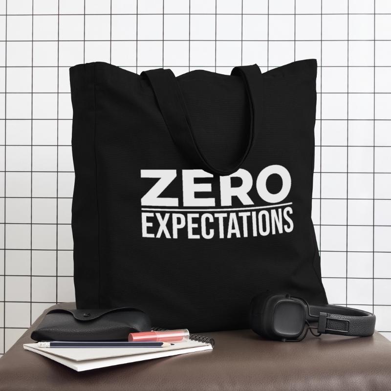 Zero Expectations – Minimal Statement Midweight recycelter Stoffbeutel von Stanley/Stella