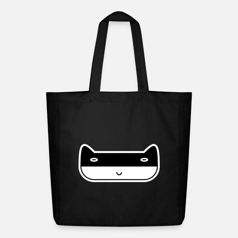Cat Thug - Midweight recycelter Stoffbeutel von Stanley/Stella - Schwarz