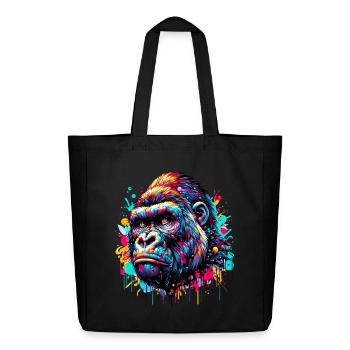 Gorilla - Midweight Recycled Tote Bag by Stanley/Stella - black - Front
