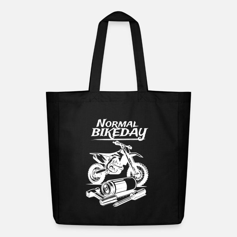 Normal Bikeday - Midweight Recycled Tote Bag by Stanley/Stella - black