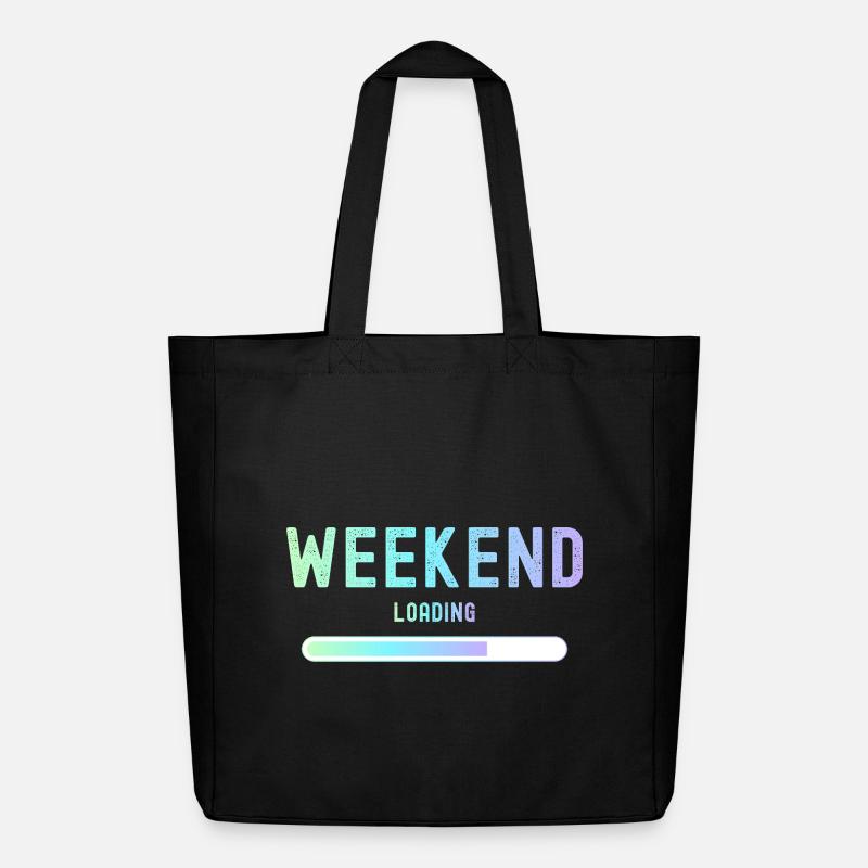 Weekend loading Wochenende und Freizeit - Midweight recycelter Stoffbeutel von Stanley/Stella - Schwarz