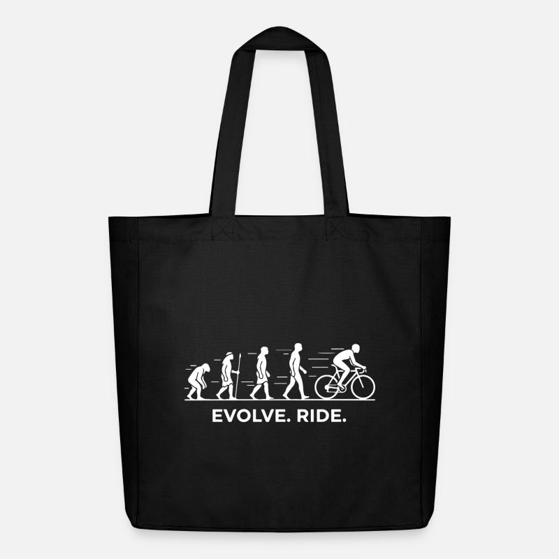 Evolve Ride Cycle Evolution - Midweight Recycled Tote Bag by Stanley/Stella - black