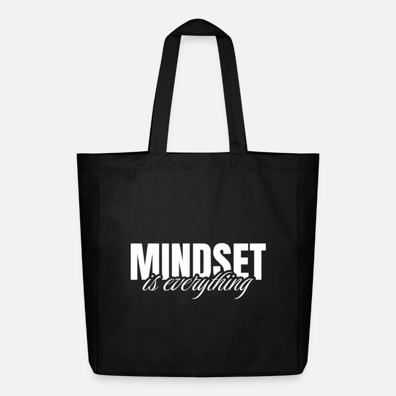 Mindset is everything - Tote bag Stanley/Stella Midweight recyclé - noir