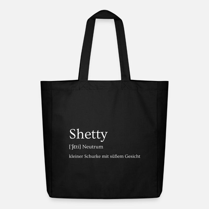 Shetty Shetlandpony Schurke mit süßem Gesicht - Midweight recycelter Stoffbeutel von Stanley/Stella - Schwarz