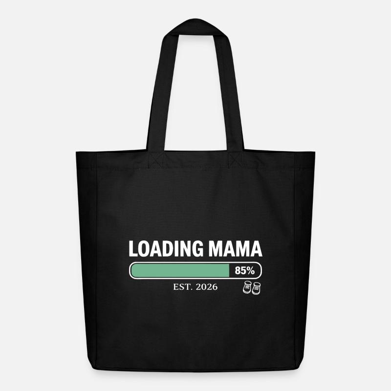 Loading Mom 2026 Pregnancy - Midweight Recycled Tote Bag by Stanley/Stella - black