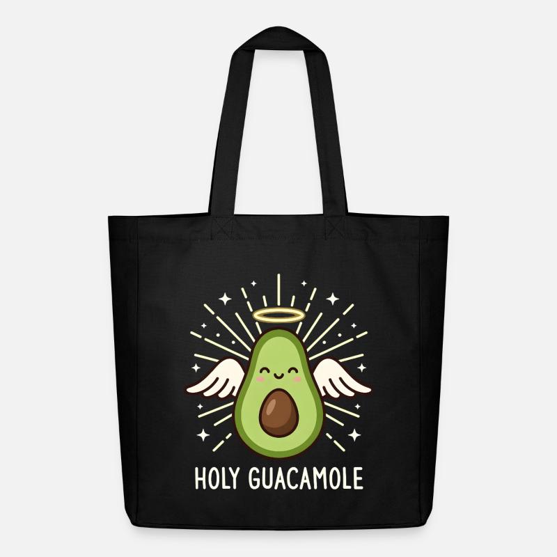 Heiliger Guacamole süßer Avocado-Engel - Midweight recycelter Stoffbeutel von Stanley/Stella - Schwarz