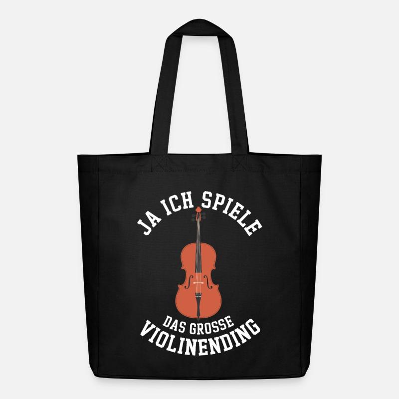 Cello - Ja ich spiele das grosse Violinending - Midweight recycelter Stoffbeutel von Stanley/Stella - Schwarz