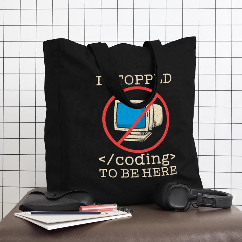 Programmer en train de coder drôle Tote bag Stanley/Stella Midweight recyclé