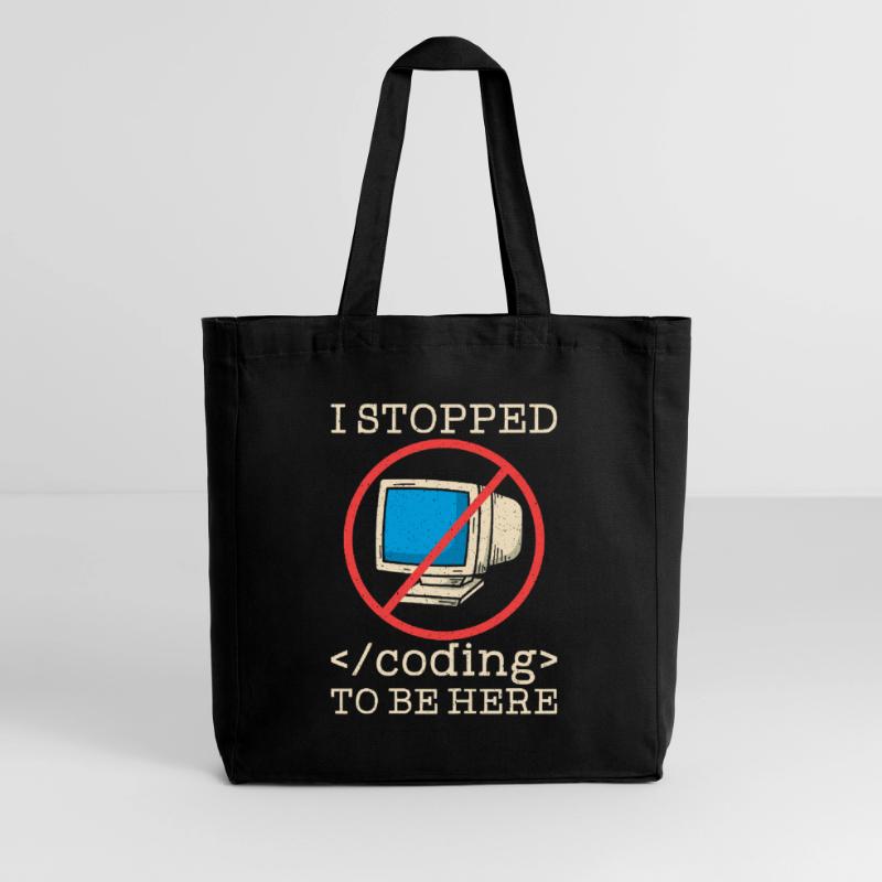 Programmer en train de coder drôle Tote bag Stanley/Stella Midweight recyclé