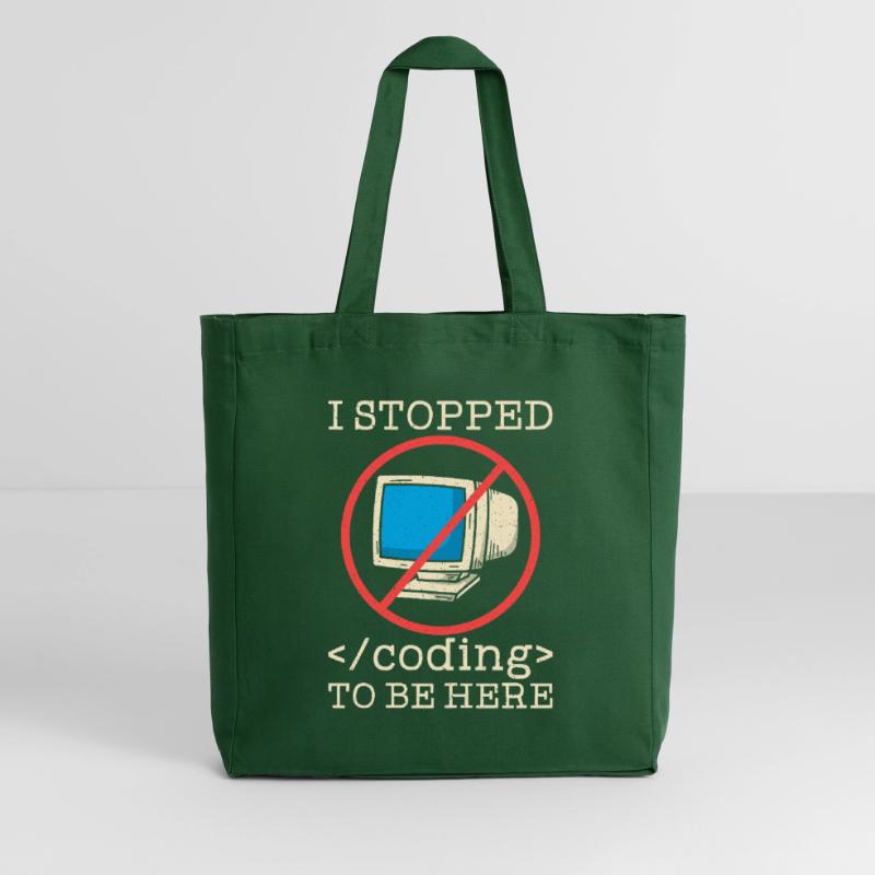 Coding funny saying programmer Midweight Recycled Tote Bag by Stanley/Stella