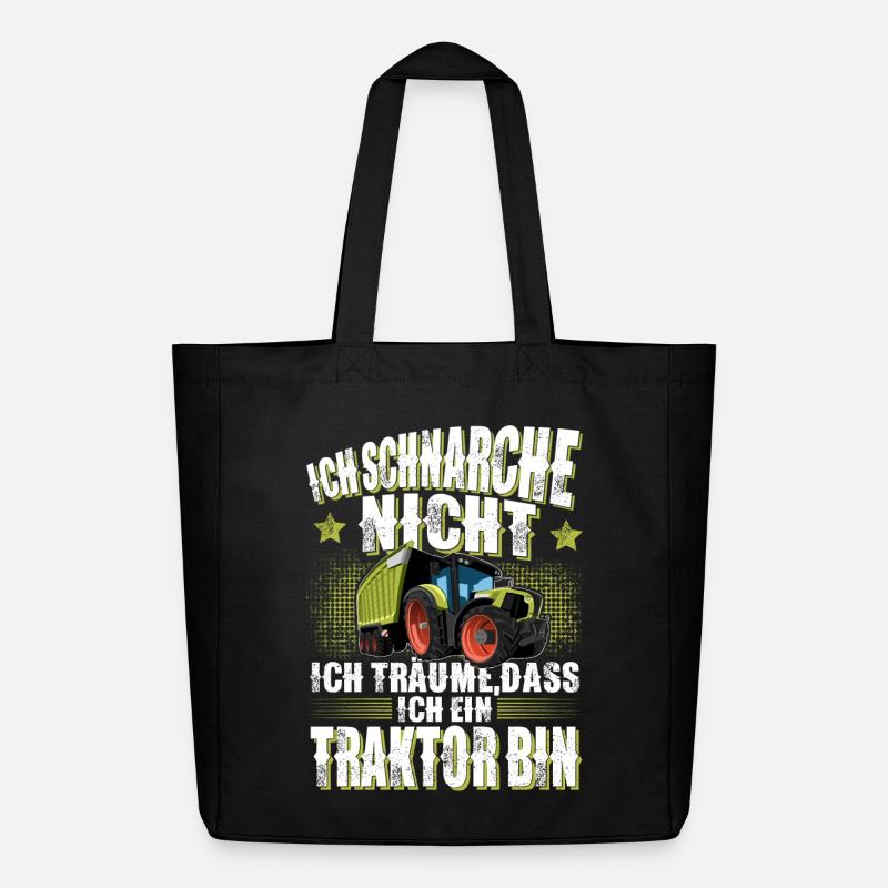 Landwirt Traktor Spruch - Midweight recycelter Stoffbeutel von Stanley/Stella - Schwarz