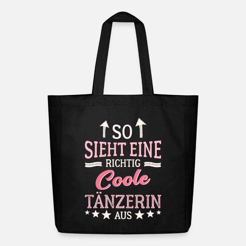 So sieht eine richtig coole Tänzerin aus - Midweight recycelter Stoffbeutel von Stanley/Stella - Schwarz