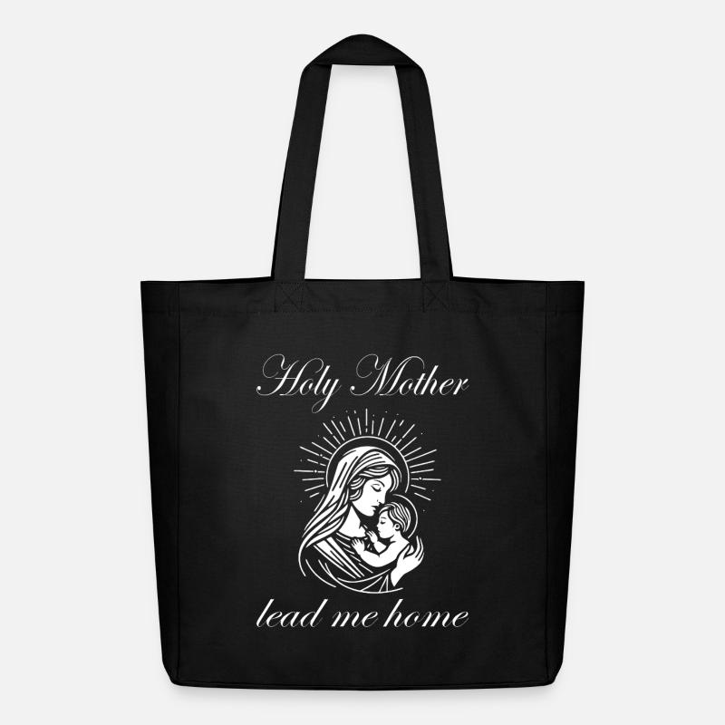 Sainte Mère Guide-moi à la maison Maria Design - Tote bag Stanley/Stella Midweight recyclé - noir