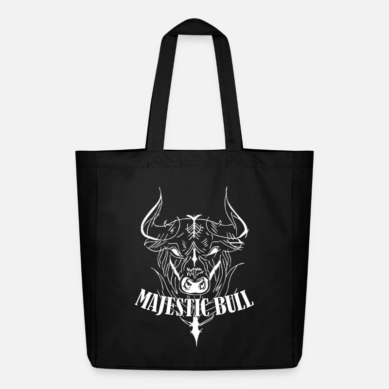 Majestic Bull - Midweight recycelter Stoffbeutel von Stanley/Stella - Schwarz