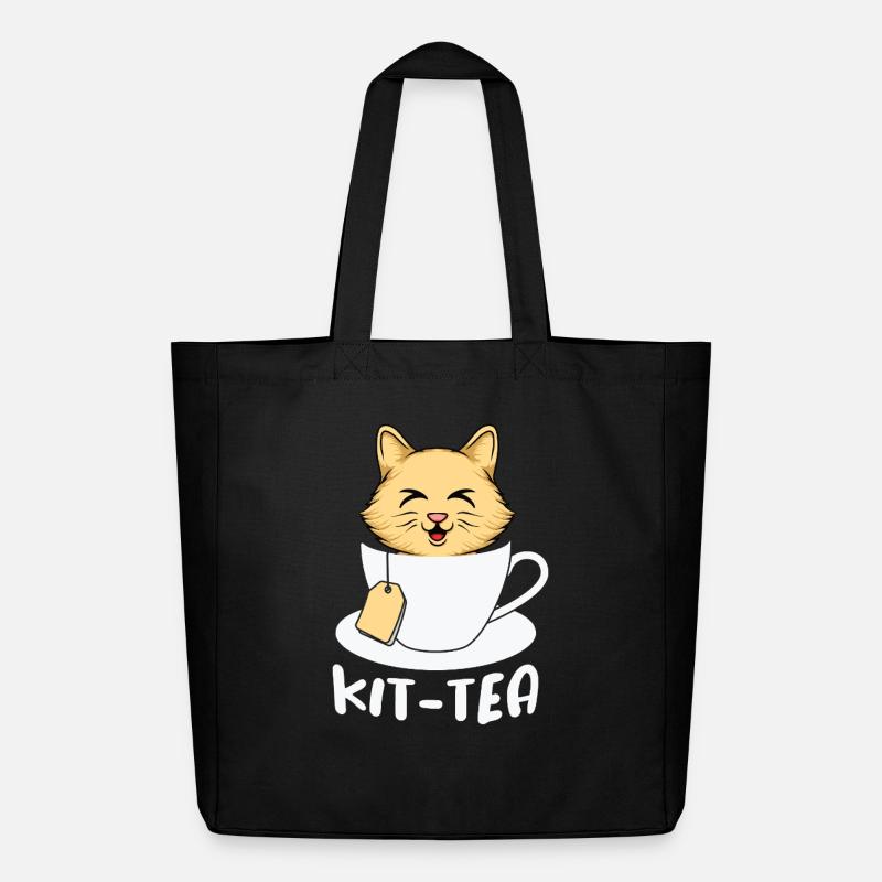 Kit Tea Time - Midweight Recycled Tote Bag by Stanley/Stella - black