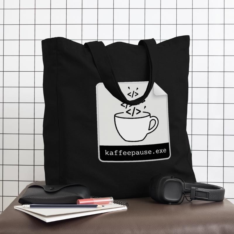 Kaffeepause.exe - IT Programmieren Informatik Code Midweight recycelter Stoffbeutel von Stanley/Stella