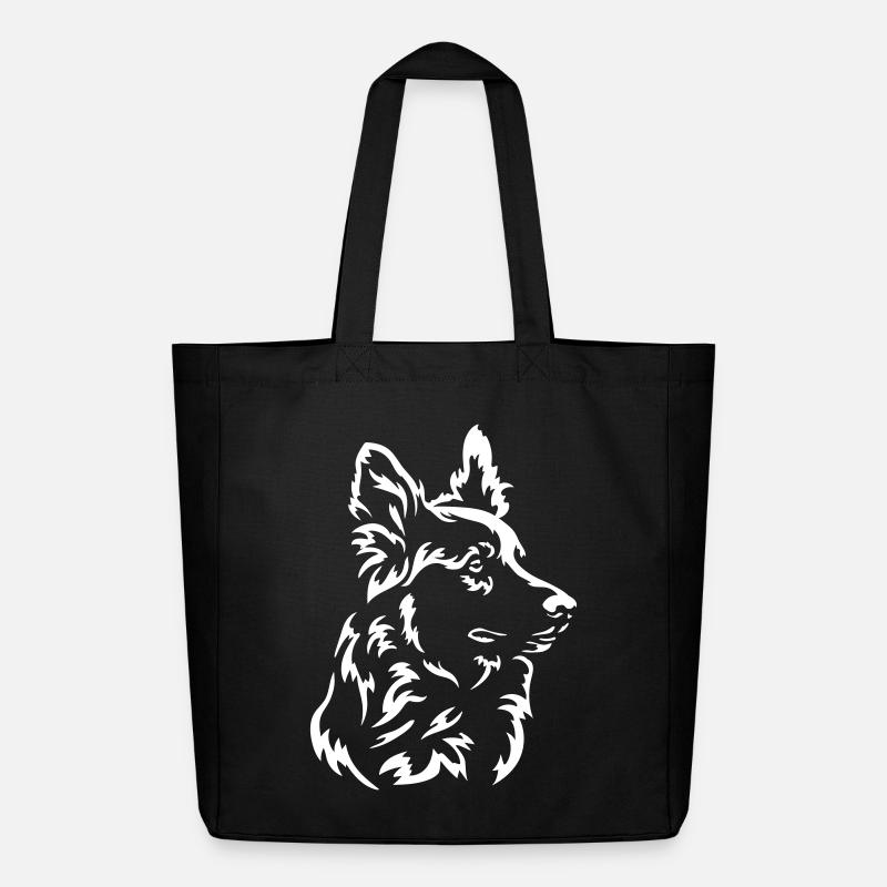Harzer Fuchs Kopf "Black Edition" - Midweight recycelter Stoffbeutel von Stanley/Stella - Schwarz