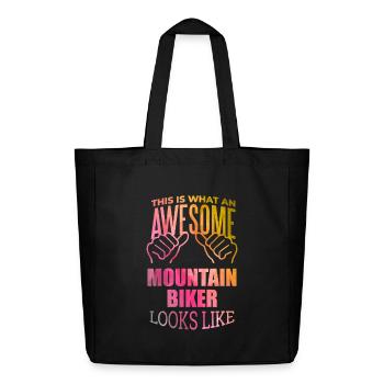 vététiste - Tote bag Stanley/Stella Midweight recyclé - noir - Devant
