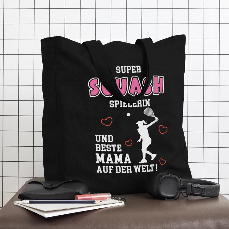 Squash Beste Mama Mutter Muttertag Geburtstag Midweight recycelter Stoffbeutel von Stanley/Stella