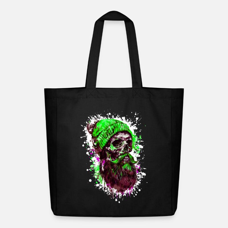 Crâne de bûcheron - Tote bag Stanley/Stella Midweight recyclé - noir