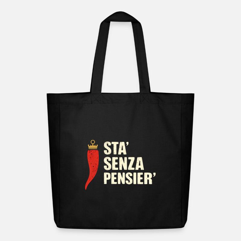 He is without a thought - Midweight Recycled Tote Bag by Stanley/Stella - black