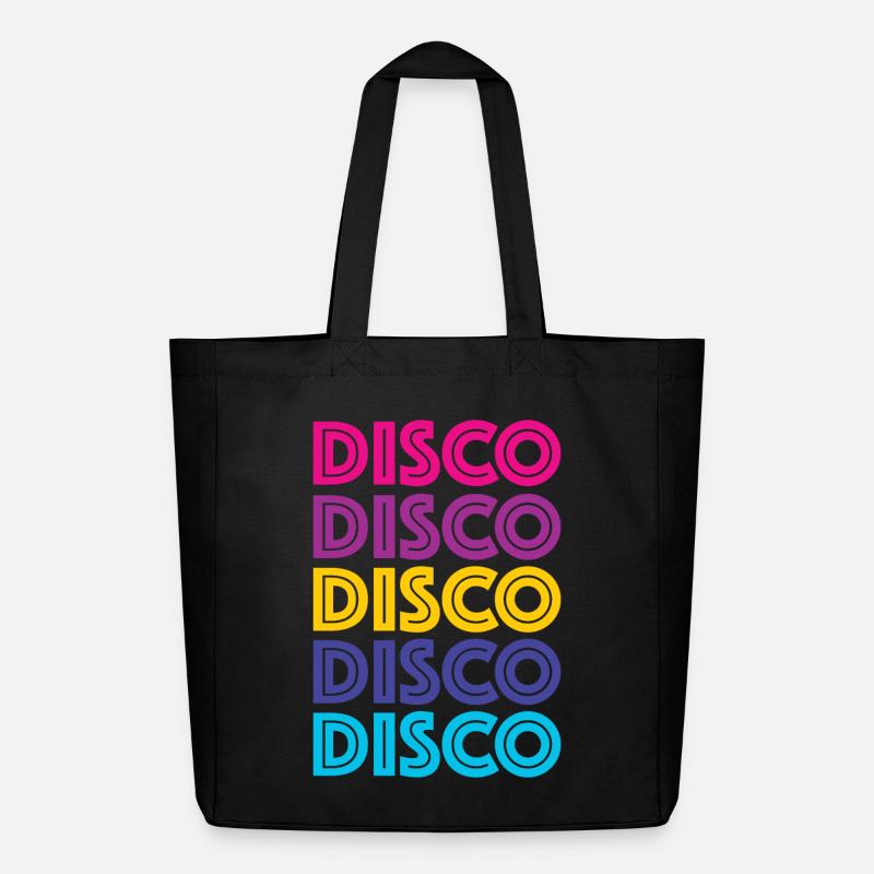Disco Disco Disco - Midweight recycelter Stoffbeutel von Stanley/Stella - Schwarz