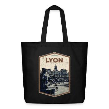 Lyon France est ma ville natale - Tote bag Stanley/Stella Midweight recyclé - noir - Devant