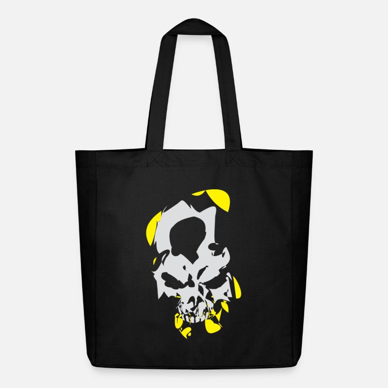 Skull 08 - Midweight recycelter Stoffbeutel von Stanley/Stella - Schwarz