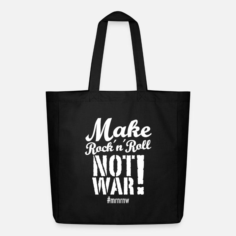 Faites Rock 'n ́Roll Not War Version 2025 - Tote bag Stanley/Stella Midweight recyclé - noir