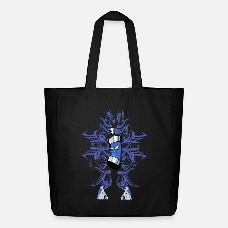 graffiti - Tote bag Stanley/Stella Midweight recyclé - noir