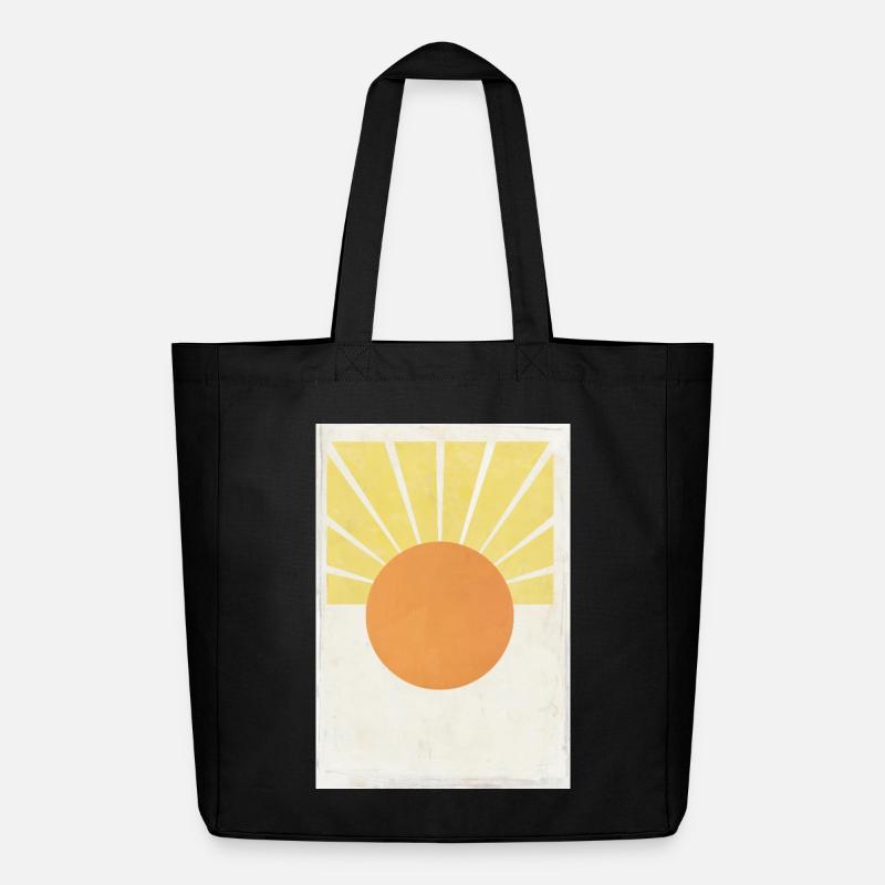 Sonne - Midweight recycelter Stoffbeutel von Stanley/Stella - Schwarz