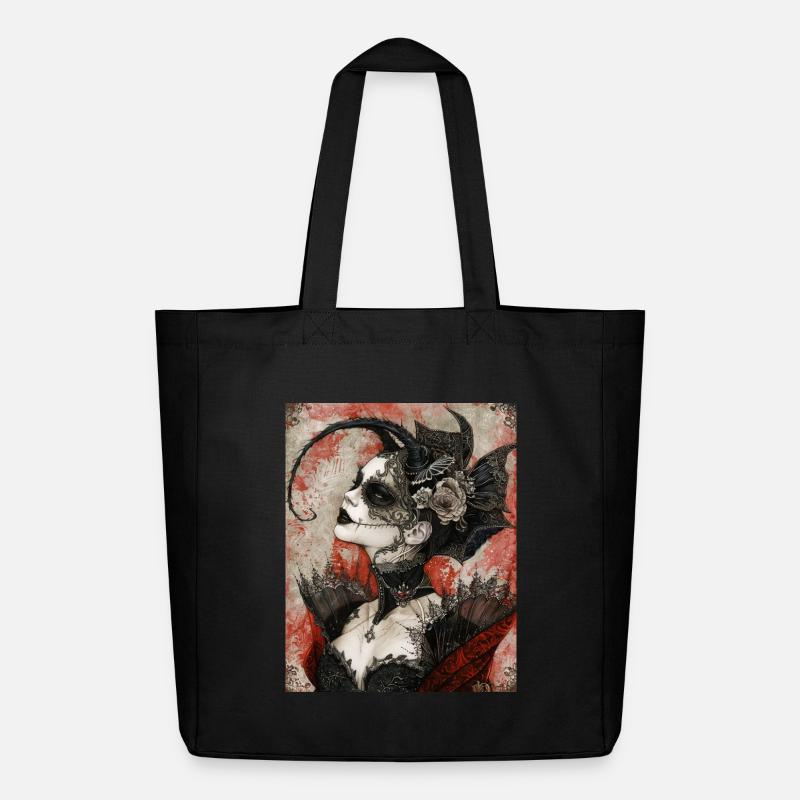 Dark Gothic Diva - Midweight recycelter Stoffbeutel von Stanley/Stella - Schwarz