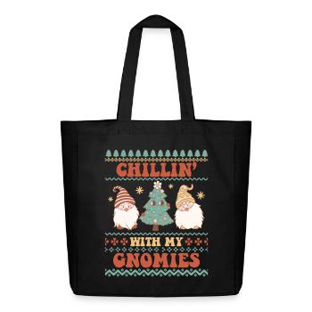 Hässlicher Weihnachtspullover - Midweight recycelter Stoffbeutel von Stanley/Stella - Schwarz - Vorne