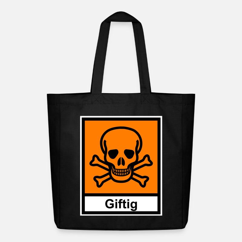 Poisonous - Midweight Recycled Tote Bag by Stanley/Stella - black