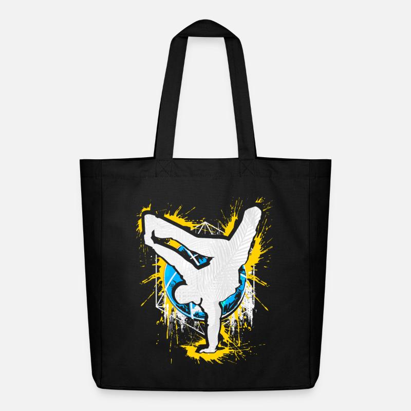 Breakdance Handstand Bboy - B-Boying Breakdancer - Tote bag Stanley/Stella Midweight recyclé - noir