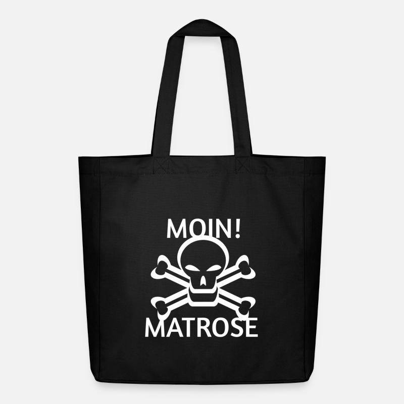 Moin! Matrose - Midweight recycelter Stoffbeutel von Stanley/Stella - Schwarz