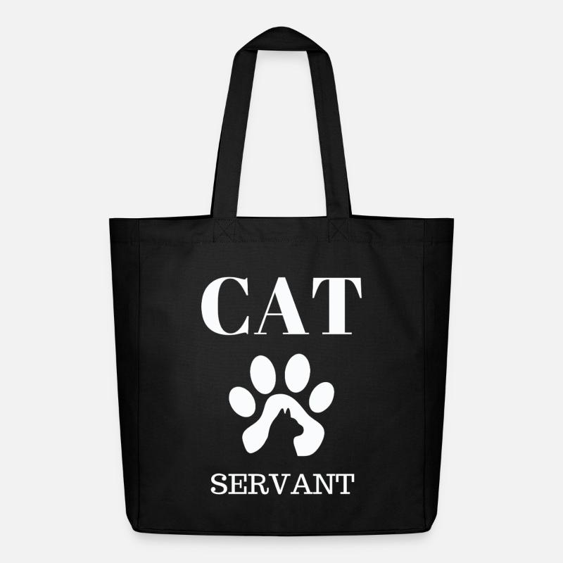 Serviteur Patte de Chat - Tote bag Stanley/Stella Midweight recyclé - noir