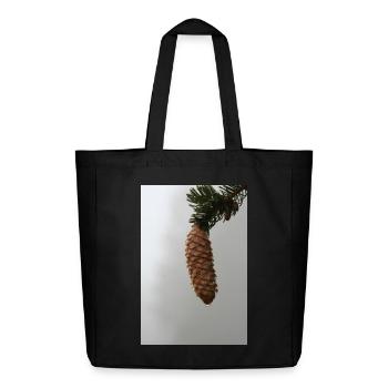 PINE CONES IN THE MORNING MIST - Midweight Recycled Tote Bag by Stanley/Stella - black - Front