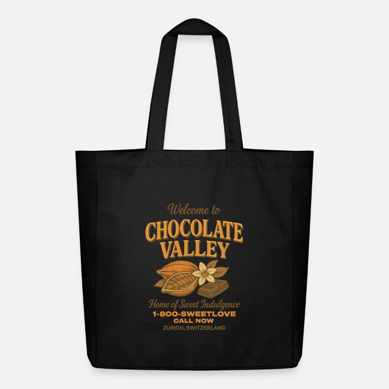 Chocolate Valley - Midweight recycelter Stoffbeutel von Stanley/Stella - Schwarz