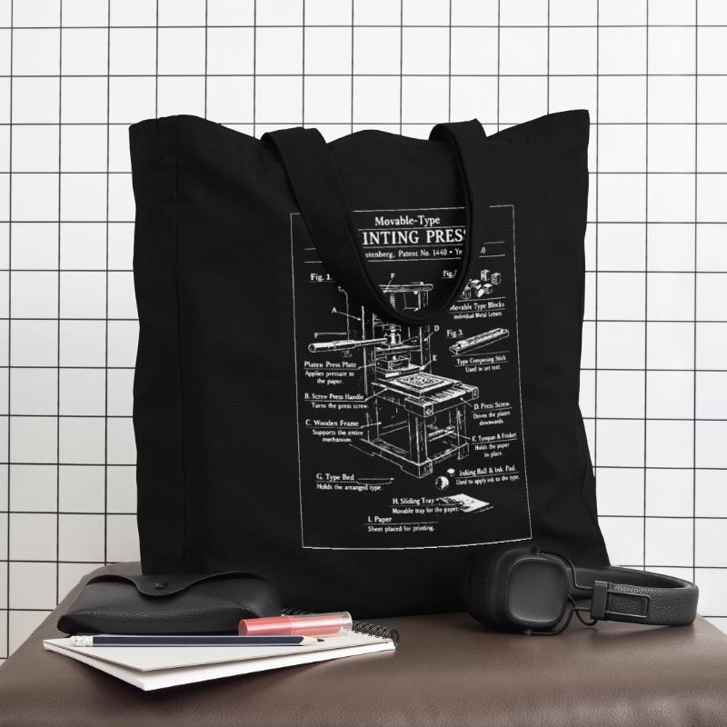 Plan d’impression classique Tote bag Stanley/Stella Midweight recyclé