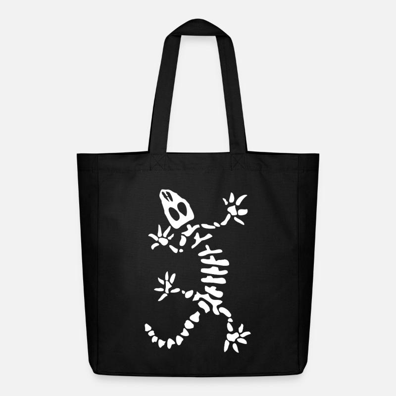 Gecko Skeleton: Lizard, Reptile & Bones - Midweight Recycled Tote Bag by Stanley/Stella - black