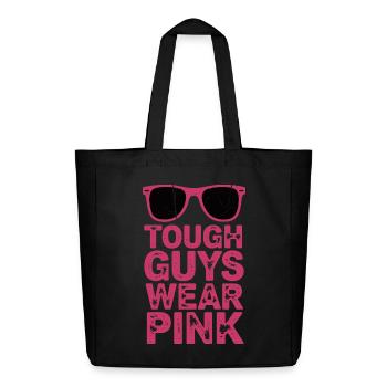 Les durs à cuire portent du rose - Tote bag Stanley/Stella Midweight recyclé - noir - Devant