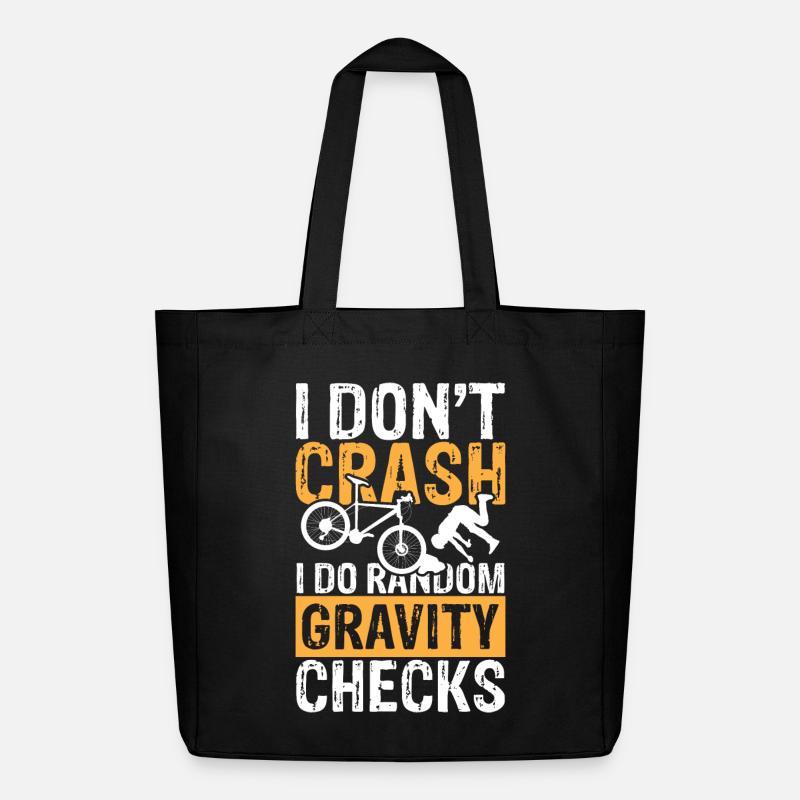 I do random gravity checks - Midweight recycelter Stoffbeutel von Stanley/Stella - Schwarz