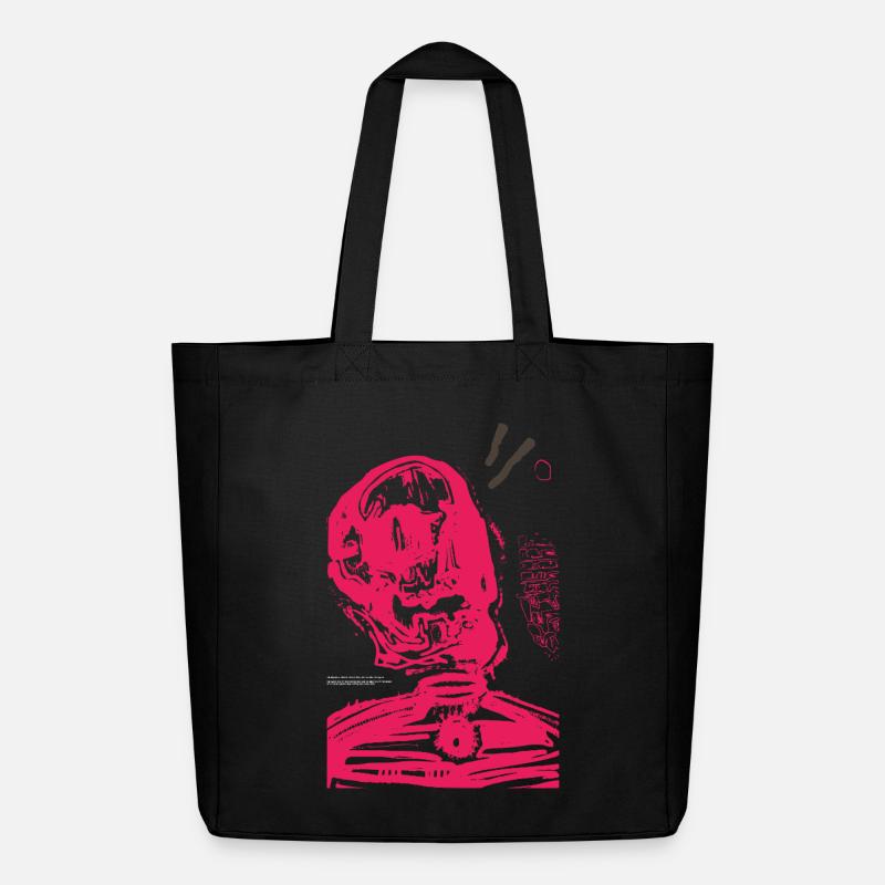 Romantic Skull - Midweight Recycled Tote Bag by Stanley/Stella - black