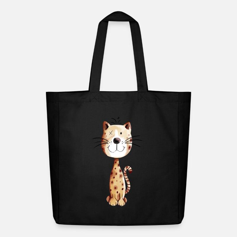 Petit chat - Cats Comic - Tote bag Stanley/Stella Midweight recyclé - noir