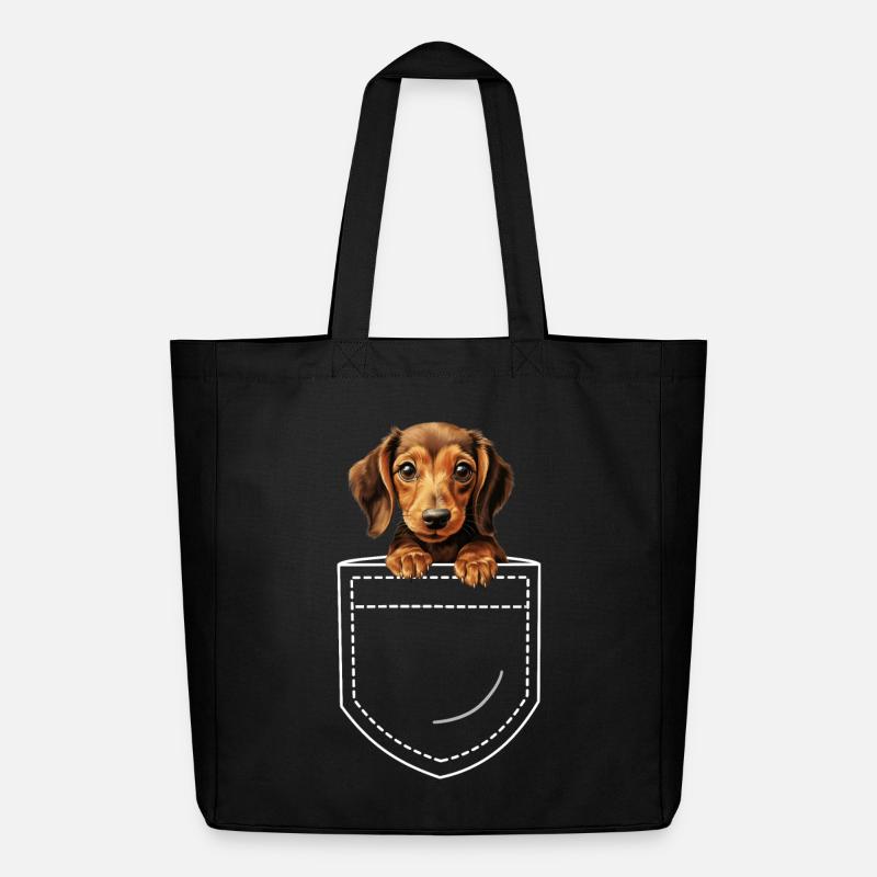 Chien Teckel Teckel - Tote bag Stanley/Stella Midweight recyclé - noir