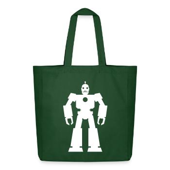 Roboter – KI Technik Sci-Fi Nerd Design - Midweight recycelter Stoffbeutel von Stanley/Stella - Flaschengrün - Vorne